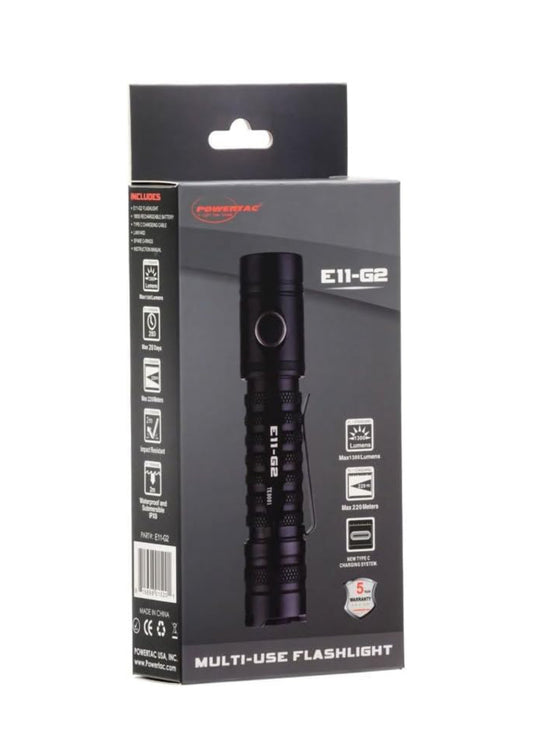 E11-G2 -1300 Lumen Rechargeable EDC Flashlight